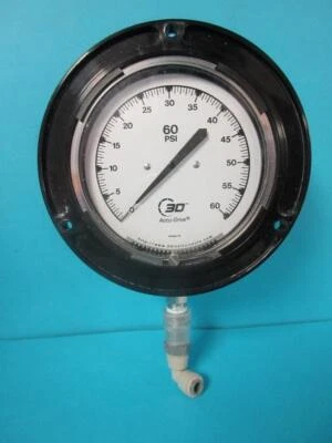 3D Instruments 25504-22B11 Pressure Gauge 0-60PSI 4.5" 1/4in Npt 60 PSI DD504-22 - Image 1 of 4
