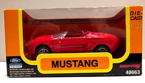 1997 New-Ray 1:43 Diecast 1993 Ford Mustang Mach III Concept Car - Red  Orig Pkg - Picture 1 of 6