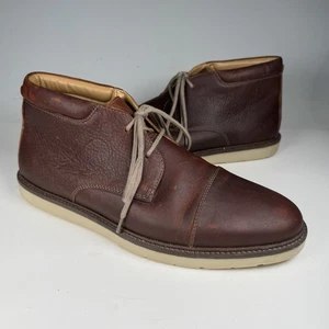 Clarks Men’s Waxed Leather Chukka Ankle Boots. Antique Brown. UK Size 10 G - Picture 1 of 16