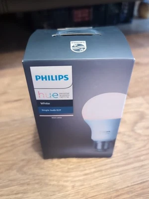 PHILIPS Hue E27 LED SMART BULB - White Alexa Google WiFi Home - NEW - Image 1 of 4