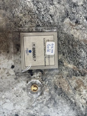 Moneda de oro de 24k American Mint JFK Foto 1 de 2