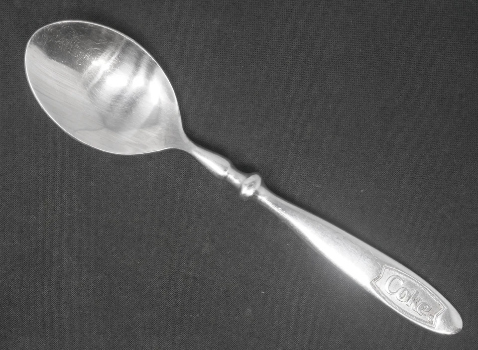 Cuchara sopera vintage Gibson Coca Cola - Coca-Cola inoxidable 7 1/2" de largo Foto 1 de 1