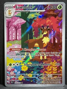 Sawsbuck 166/162SV05: Temporal Forces Holo Rare Near Mint Condition - Picture 1 of 2