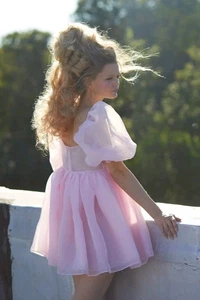 SELKIE ANGEL PUFFKLEID ROSA BABY PUPPENKLEID XS NEU MIT ETIKETT - Bild 1 von 13