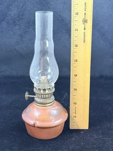 Vintage Miniature Ceramic Stoneware Oil Lamp 8” Japan - Picture 1 of 5