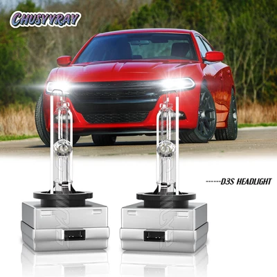 Para Dodge Charger 2011-2020 - Par de bombillas de faros de xenón HID D3S*2 70W 6000K Foto 1 de 4