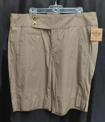 PANTALONES CORTOS 18W 1X ROUTE 66 TEJIDO CAQUI 100% ALGODÓN TEXTURIZADO 3 BOLSILLOS BOTÓN CREMALLERA NUEVOS Foto 1 de 4