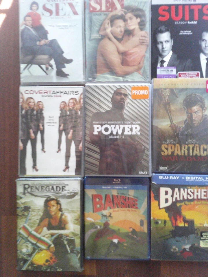 DRAMA SERIES-Var Seasons-BANSHEE, POWER, RENEGADE, COVERT AFFAIRS, MASTER OS SEX - Image 1 of 1