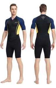 Adult 1.5mm Neoprene Main Body Shorty Wetsuit Summer Snorkeling Scuba Diving - Picture 1 of 6
