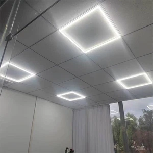 Plafoniera LED bianco freddo 48W cornice pannello 600x600mm luminosa - Foto 1 di 27