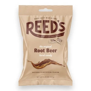Reed’s einzeln verpackte Root Beer Bonbons | Traditionelle Root Beer Hartkand... - Bild 1 von 6