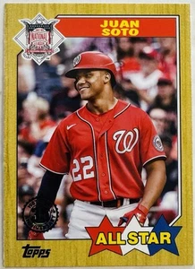 2022 Topps #87AS-13 Juan Soto 1987 Topps Béisbol 35 Aniversario All-Stars - Imagen 1 de 2