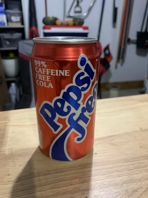Vintage Pepsi Free Soda Pop Lata VAZIA Alumínio 12 oz Vermelho - Imagem 1 de 4