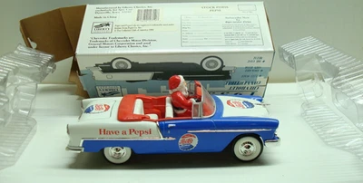 Pepsi Santa's 1955 Chevy Convertible Die-Cast Bank Liberty Classics 1:25 NIB - Image 1 of 4