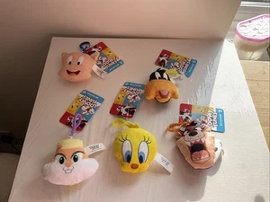 Looney Tunes Peluche Portachiavi Borsa Clip Retro Pacchetto 3D Nuovo con etichette Premio Regalo - Foto 1 di 10
