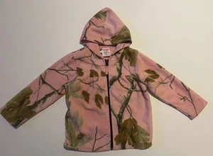 Game Winner For Kids Fleece Jacket Tree Print Pink Camouflage Girls Size 4T - Picture 1 of 4