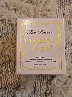 Too Faced Diamond Light Multi-Use Highlighter - Diamond Fire FLAWED SEE PICTURES - Image 1 of 4