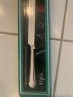 TWO TOWLE CAKE KNIFE SILVERPLATED W/ BEADED DESIGN NEW IN BOX