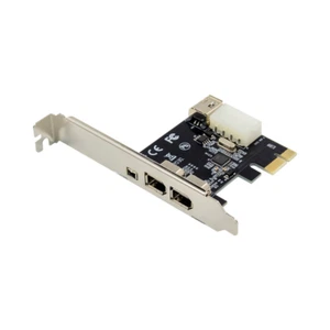 PCI Express 4 Ports 1394A Firewire Expansion Card VIA VT6315 Chipset - Picture 1 of 6