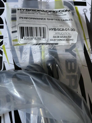 Hybrid Racing Shifter Cables Fits 04-08 TSX / 03-07 Accord K-Swap HYB-SCA-01-30 - Image 1 of 4