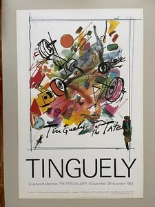 TINGUELY, ESCULTURA Y MÁQUINAS, ILUSTRACIÓN, IMPRESIÓN DE EXPOSICIÓN 1982 GALERÍA TATE - Imagen 1 de 9