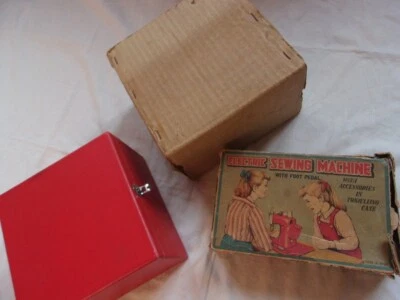 machine à coudre jouet Electric Sewing Machine ancienne en tôle - Photo 1/4