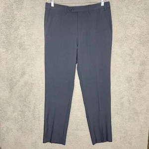 Michael Kors Dress Pants Mens 36x32 Blue Slacks Career Work Flat Front Stretch - Picture 1 of 8