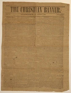 Pro-Confederate Newspaper “The Christian Banner” From Fredericksburg, Virginia - Picture 1 of 4