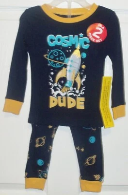 Kidgets  2Pc Boys "COSMIC DUDE" Pajama Set  Size 24  months   NEW - Image 1 of 2