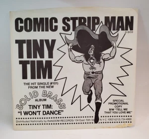 Tiny Tim COMIC STRIP MAN / TELL ME THAT YOU LOVE ME(PROMO 45/PS) #103 PLAYS VG++ - Picture 1 of 7