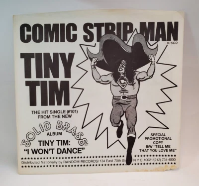 Tiny Tim COMIC STRIP MAN / TELL ME THAT YOU LOVE ME(PROMO 45/PS) #103 PLAYS VG++ - Image 1 of 4