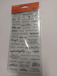 Estampillas transparentes de 4x8 pulgadas Fisakrs 106050-1001 dichos esenciales NUEVOS - Imagen 1 de 1
