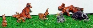 British Wild Animals A64p PAINTED N Gauge Scale Langley Models 1/148 animals - Picture 1 of 3