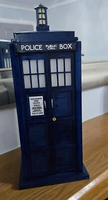The TARDIS from 11th Doctor Who - 3D Printed & Handmade, 12" Tall x 5" Square - Image 1 of 4