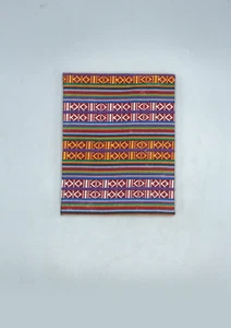 Multicolor Bhutanese Fabric Hard Cover Lokta Paper Travel Journal Book - Picture 1 of 7