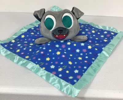 Manta de seguridad de bingo de felpa para amigos cachorro perro Disney borde satinado/sonajero trasero Foto 1 de 4