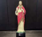 Statue chrétienne du Sacré-Cœur Sacré-Cœur Vintage Jésus-Christ Produits Consolidés