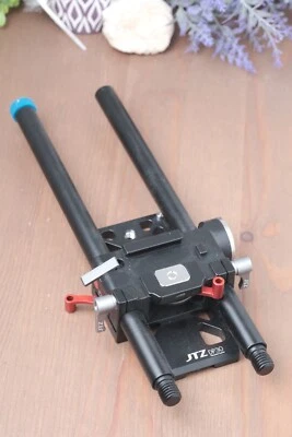 Placa base de liberación rápida JTZ DP30 15 mm soporte de plataforma de varilla para cámara DSLR jaula Foto 1 de 4