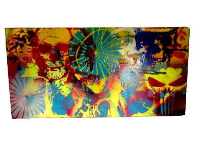 Pintura Original 12X24 MUSK YAI Moderno GRAFFITI Abstracto CASTIGADOR MEDUSA ROBLE Foto 1 de 4