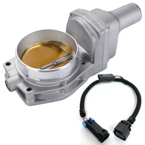 90mm Drive By Wire Throttle Body With Harness Wire For 12605109 Gold LS3 LS7 L99 - Foto 1 di 8