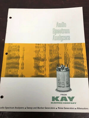 Vintage 1967 Kay Audio Spectrum Analyzers Catalog     #AA - Image 1 of 2