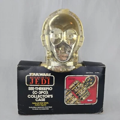 Antigo Star Wars Kenner ROTJ C-3PO See-Threepio Estojo de Colecionador Novo Na Caixa Selado 1983 Leia - Imagem 1 de 4
