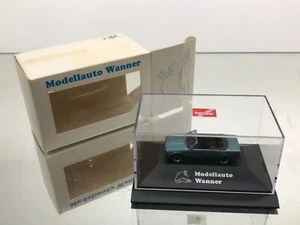 HERPA BMW E30 325i CABRIO - MODELLAUTO WANNER -BLUE 1:87 H0- GOOD IN BOX - 314 - Imagen 1 de 7