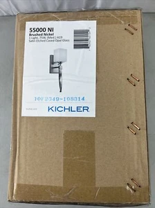 KICHLER Marette 1-Light Brushed Nickel Bathroom Indoor Wall Sconce Light - Picture 1 of 6