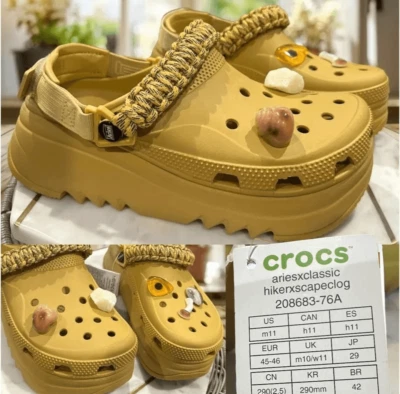 ARIES X CROCS CLASSIC HIKER XSCAPE CLOG Size Men 11 Women 13 - Image 1 of 4