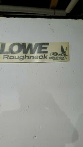 2 Lowe Boat Roughneck Mossy Oak Vinyl Boat decals, black, FREE SHIPPING . XX2 - Picture 1 of 3