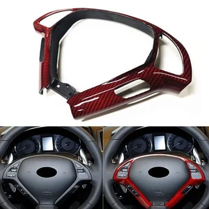1x ajuste de volante para Infiniti G37 EX37 G25 Q40 13-15 rojo fibra de carbono - Imagen 1 de 10