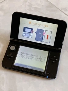 Nintendo 3DS XL LL Black Console Japanese ver Good Condition Working Tested - Picture 1 of 17