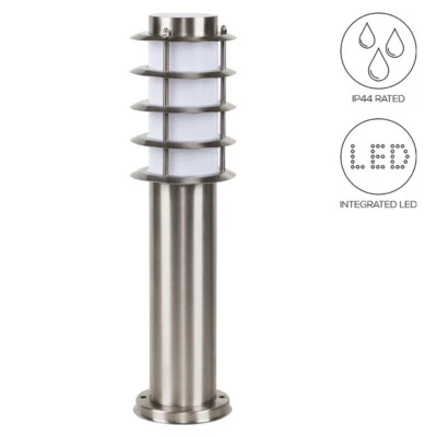 Contemporary IP44 Integrated LED Bollard Lamp Post Garden Outside Patio Lighting - Image 1 of 4