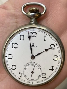 MONTRE GOUSSET SUISSE MARQUE OMEGA @ 49 MM @ FONCTIONNE @OMEGA POCKET WATCH - Imagen 1 de 16